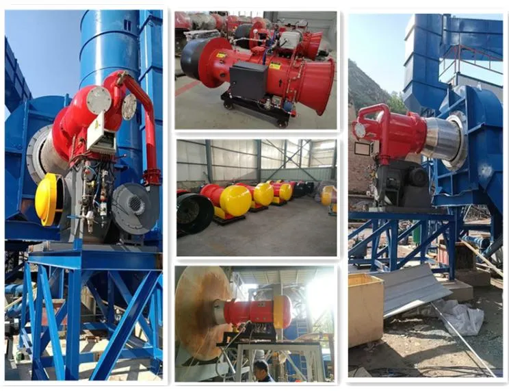 Burner Hot Mix 600kg/H Asphalt Mixing Plant Burner